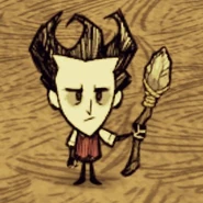 Wilson wielding a Spear.