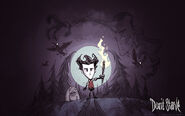 Crows as seen in a promotional image of Don't Starve.