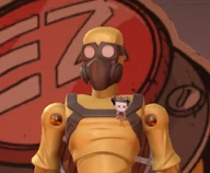 Wilson as a badge, part of Hot Lava customization.