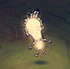 Warly getting struck by lightning.