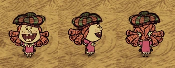 Wilba wearing a Tam o' Shanter.