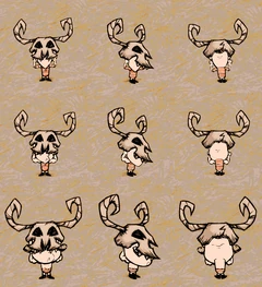 Wolfgang wearing the Bone Helm.