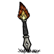Fiery Pen Dropped.png (15 KB) A Fiery Pen when dropped on the ground.