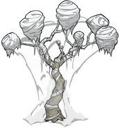 Textura de árvore encasulada grande não utilizada.