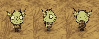 Wurt wearing a Log Suit.