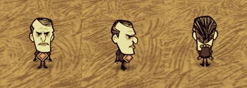Maxwell (character) wearing a Life Giving Amulet.