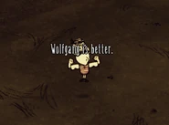 Wolfgang indo da forma Debilitada para a Normal.