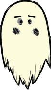 Wes' ghost in Don't Starve Together.