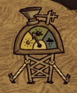 El Lluviómetro en tiempo nublado.