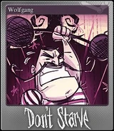 Folha do Steam Trading Card de Wolfgang.