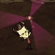 Wilson using the Telelocator Staff.