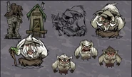 Gorge Concept Art 7.png (1.6 MB) Concept art of the Swamp Pig Elder from Rhymes With Play # 201.