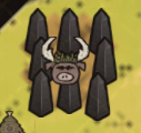 Icon of Obelisks surrounding a Pig King in Sandbox Mode.