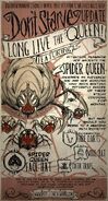 Spider Queen and Spiders in the update poster for Long Live the Queen.