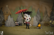 Wes figure with an Umbrella.