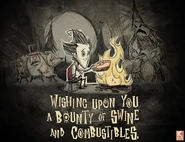 Christmas Poster.jpg (85 kB) Tres Cerdos llevando sombreros en el póster de Navidad.