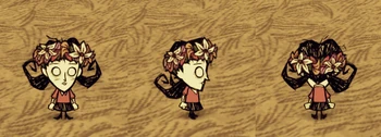 Willow wearing a Garland.