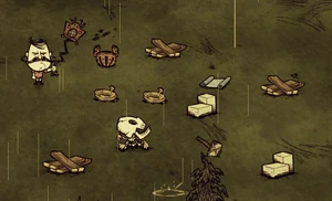 アドベンチャーモードにおける"A Cold Reception"のワールドに設置されているセットピース