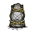 A clean image of a lantern tunred off