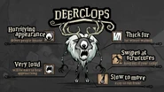 A promotional image featuring Deerclops.