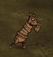 A Knight charging before attacking.