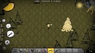 The overworld as seen in a very early alpha version of Don't Starve.