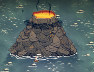 Volcano seen ingame, during Mild Season.