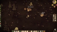 Pigs cutting down a whole forest.