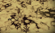 Projeto encontrado perto de uma Peça de Conjunto no Modo Aventura.