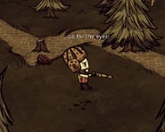 Wilson about to use Dart.jpg (61 KB) 威爾森将要吹出一支火焰吹箭。