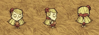 Wendy wearing a Life Giving Amulet.