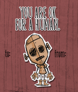 WX-78's Valentine Card.