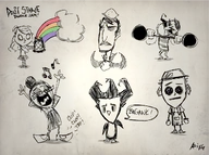 RWP Doodle Jam 06-02-2016.png (1.37 MB) Wilson as a penguin as seen in a Doodle Jam drawing from Rhymes with Play.