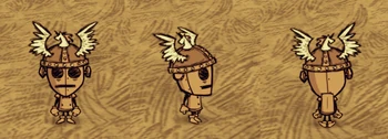 WX-78 wearing a Battle Helm.