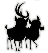 Teaser image of a pair of No-Eyed Deer, from the 6th update.