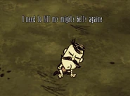 Wolfgang indo da forma Poderosa para a Normal.