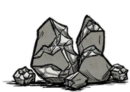 The old texture of the Meteor Boulder at mining stage 1.