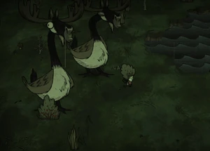 前の画像より。2体のムース/グースが発生