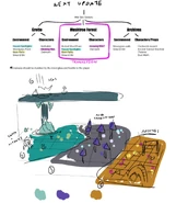 Ancient Archive, Lunar Grotto, and Mushtree Forest concept art from Rhymes With Play #278.