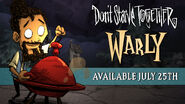 Warly in a promotional image for his introduction to Don't Starve Together.