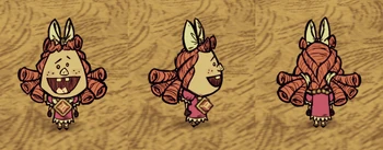 Wilba wearing a Life Giving Amulet.