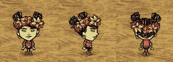 Walani wearing a Garland.