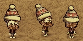 Woodie con el Sombrero Invernal equipado.