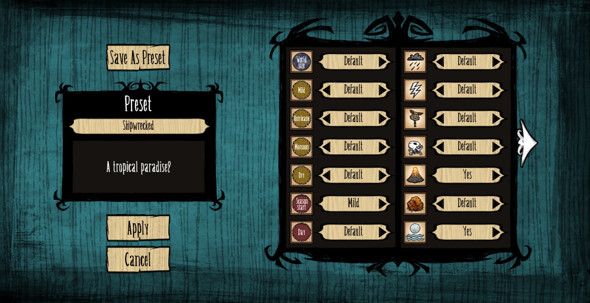 dont starve wiki seasoons in shipwrecked