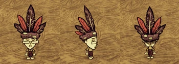 Wickerbottom wearing a Feather Hat.