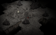 Bones in the Spilagmite biome in Don't Starve Together