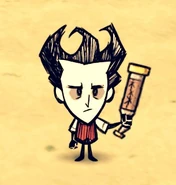 Wilson holding a Spyglass.