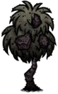 A Diseased Stone Fruit Bush in Don't Starve Together.
