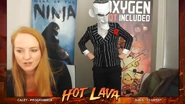 A Maxwell costume made by Klei, seen here crashing one of Klei's Hot Lava Twitch streams in 2019.