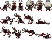 Pose sheet for the old Krampus design.